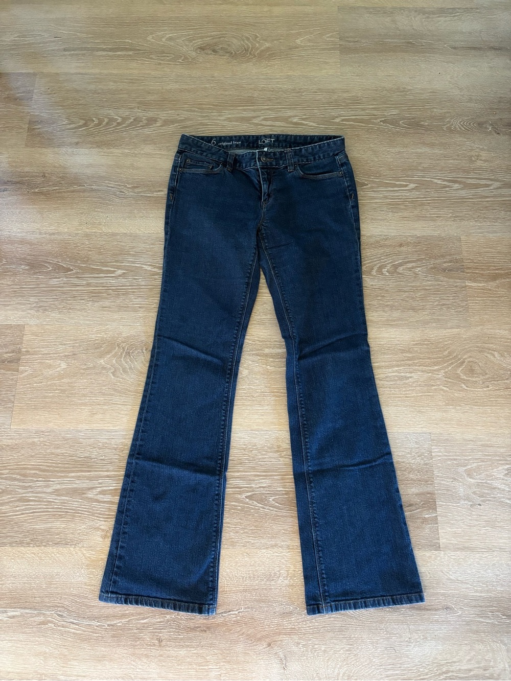 LOFT Original Boot Dark Blue Flare Jeans
